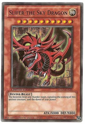Slifer the Sky Dragon YGLD-ENG01 Ultra Rare Yu-Gi-Oh GOD Card Limited Edition - Image 1 of 4