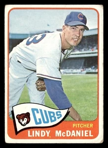 1965 Topps LINDY McDANIEL #244 VG Chicago Cubs - Picture 1 of 2