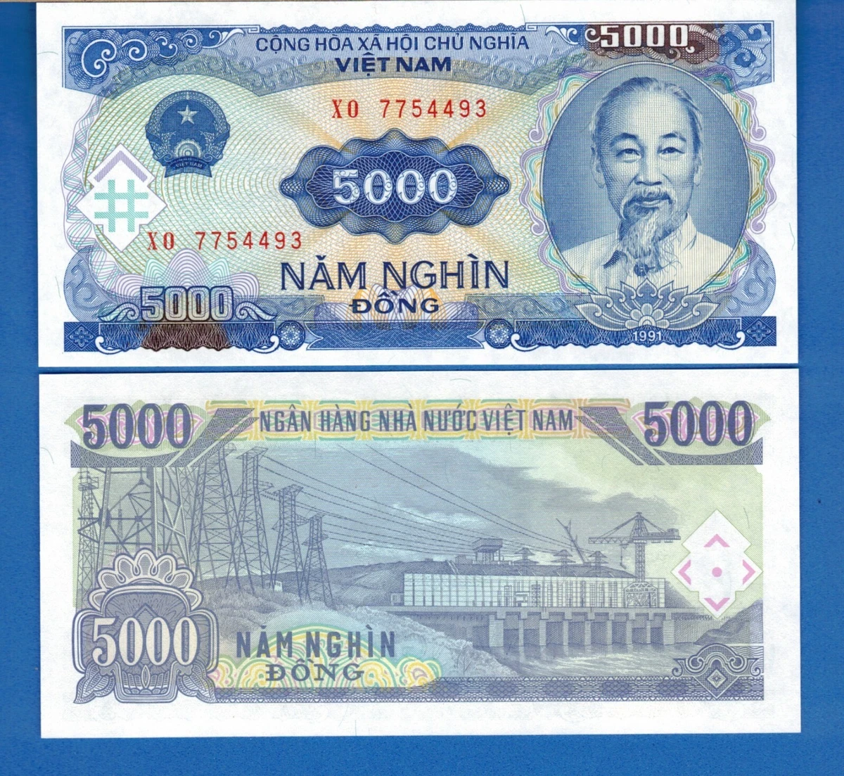 Vietnamese Paper Money 5,000 ₫ Denomination for sale | eBay