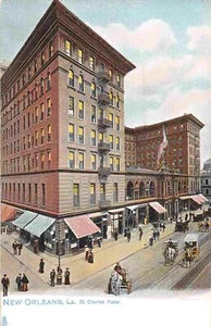 St Charles Hotel New Orleans Louisiana 1905c Tuck postcard - Picture 1 of 2