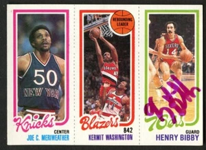 Henry Bibby signed Autogramm Auto 1980-81 Topps Basketball Trading Card - Bild 1 von 1