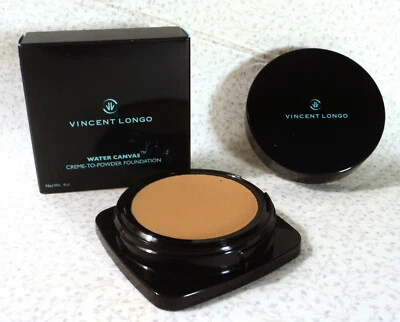 Vincent Longo Water Canvas Creme-to-Powder Foundation #10 Golden Tan .4oz. NIB - Image 1 of 2