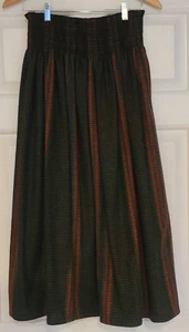 Vtg Cullinane 100% Wool Midi Skirt Tartan Red/Blue/Gray/Black Plaid Sz 8-10 - Picture 1 of 6