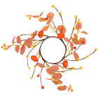  Artificial Garland Candle Rings Wreaths Thanksgiving Decorations