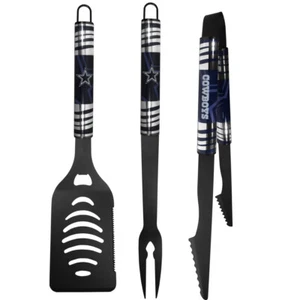 Dallas Cowboys 3-teiliges schwarzes Heckklappe BBQ-Set - Bild 1 von 2
