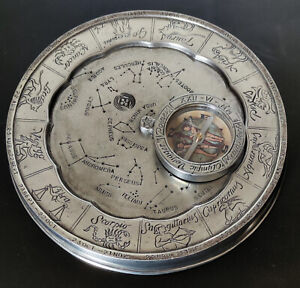 Vintage Cosi Tabellini Stellar Compass Astrology Pewter Wheel