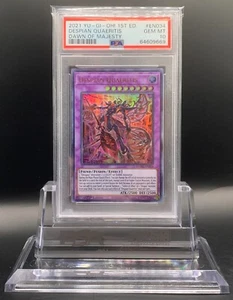PSA 10 Yu-Gi-Oh! Despian Quaeritis DAMA-DE034 (1. Auflage 2021) Ultra Rare, Pop. 1 - Bild 1 von 2