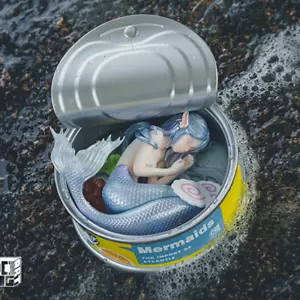 WEARTDOING Sirena en la lata limitada arte pintado modelo nuevo en stock - Imagen 1 de 10