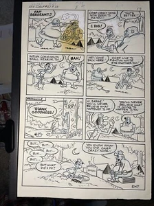 Comic Book Art SAD SACK’S ARMY LIFE PARADE page Storyboard Vintage comics MT - Picture 1 of 4