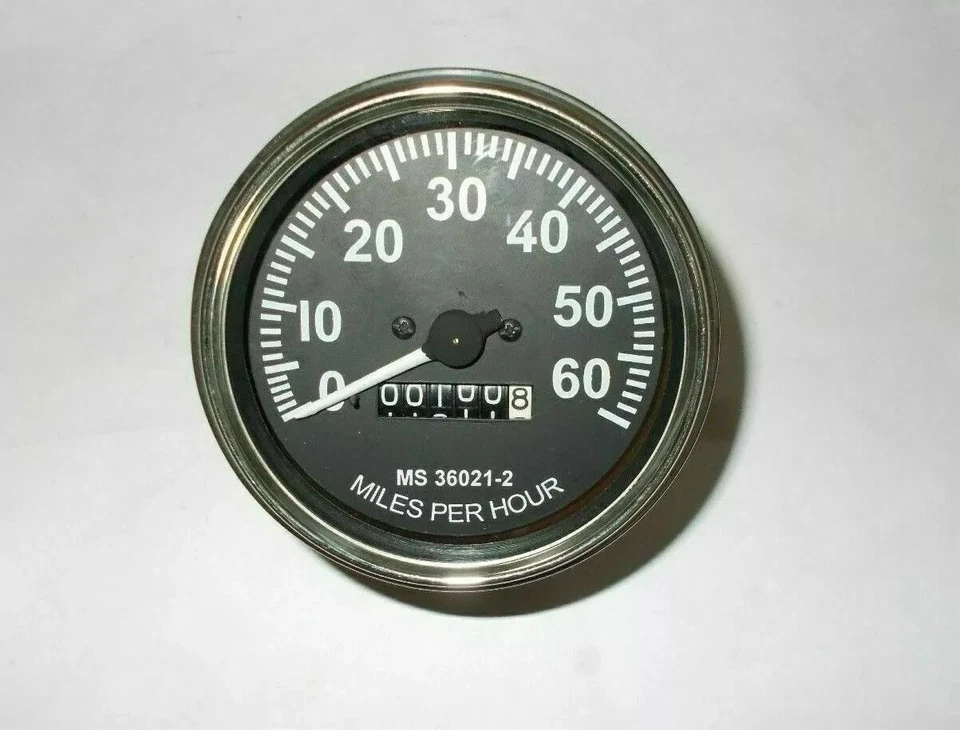 Willys Jeep MB GPW CJ2A CJ3A CJ3B M38 M38A1 M170 M151 Military Truck Speedometer - Image 1 of 2