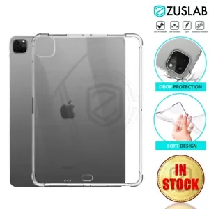 For Apple iPad Pro 6th 12.9' 4th 11' Gen 2022 Case Soft Clear Heavy Duty Cover - Picture 1 of 7