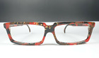 ALAIN MIKLI PARIS Brille 700 615 Vintage Angular Eyeglass Frame Colorful Pattern