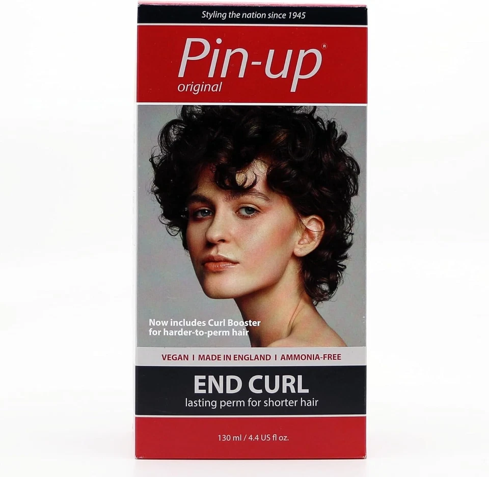 Pin-Up End Curl Home Perm Kit For Shorter Hair Long Lasting 130ml