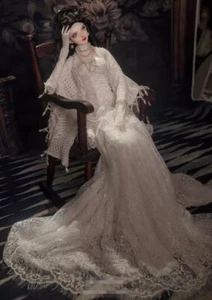 Neu Kleid Kleidung Perücke Haare Schuhe für 1/3 BJD Puppe 栀柔 A - Bild 1 von 10