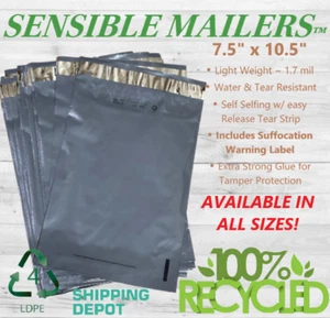 Sobres de polietileno ecológicos de Sensible Mailers 100 % material reciclado - Imagen 1 de 7