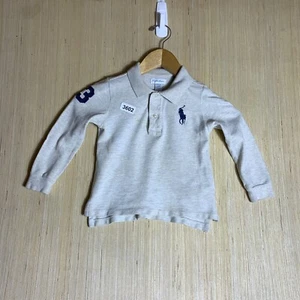 Ralph Lauren Polo Shirt Toddler 24 Month's Grey Long Sleeve Boy's Button Up #3 - Picture 1 of 16