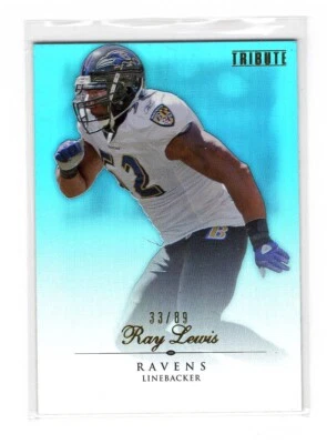 2010 Topps Tribute - Blue Parallel #33/89 - Ray Lewis #2 - Image 1 of 2