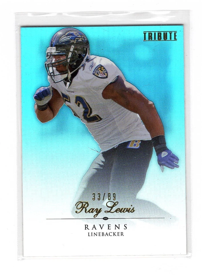 2010 Topps Tribute - Blue Parallel #33/89 - Ray Lewis #2 - Image 1 of 2