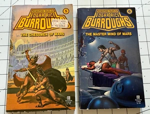 Edgar Rice Burroughs Mars Bks 5 & 6 Chessmen of Mars & Master Mind of Mars 1984 - Picture 1 of 7