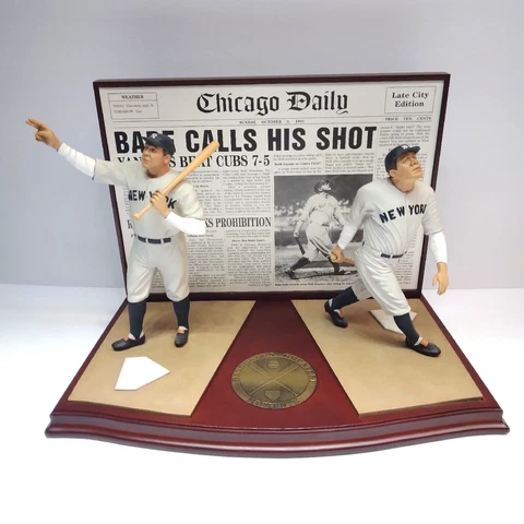 Danbury Mint BABE RUTH "The Called Shot" Homerun MLB Baseball Figurine Yankees Cover