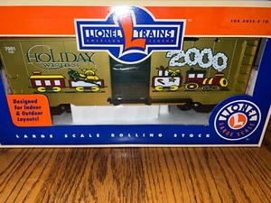 8-87018 Lionel Large Scale Christmas Box Car 2000  Bronners G Scale - Picture 1 of 9
