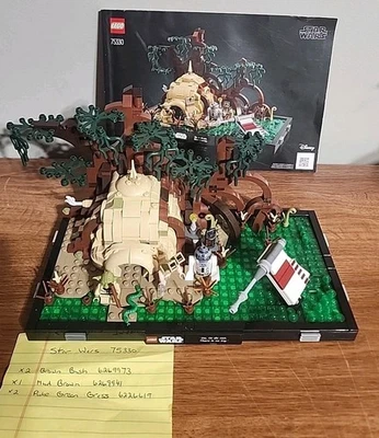 LEGO Star Wars: Dagobah Jedi Training Diorama Manual No Box Used Read Descriptio - Image 1 of 4