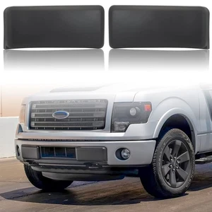 Almohadillas protectoras de parachoques delanteras para Ford F-150, tapas de cubierta de inserciones de parachoques negras izquierda... - Imagen 1 de 7
