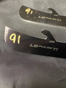 ANAHEIM DUCKS Steel LEO CARLSSON ROOKIE Skate Blades GAME WORN USED - Bild 1 von 2