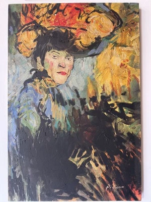 Pablo Picasso Artist Oil Painting Canvas Signed Stamped Hand Handmade Vintage - Image 1 of 4