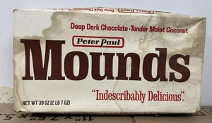 Old Peter Paul Mounds Candy Bar Box Empty Vintage Advertising - Picture 1 of 2