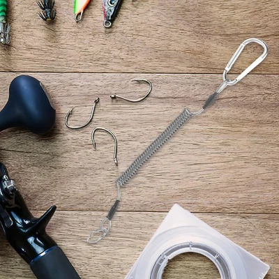 4 Pezzi Cordino Avvolto Resistente Elastico Pesca Corda di Sicurezza per Uso Esterno - Immagine 1 di 4