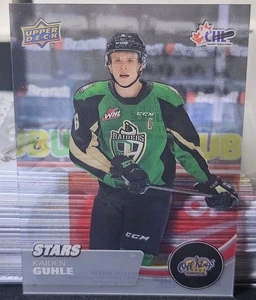 21-22 UD CHL Kaiden Guhle SP Stars Clear Cut Variant 🚨🚨🚨 Montreal Canadiens  - Picture 1 of 2