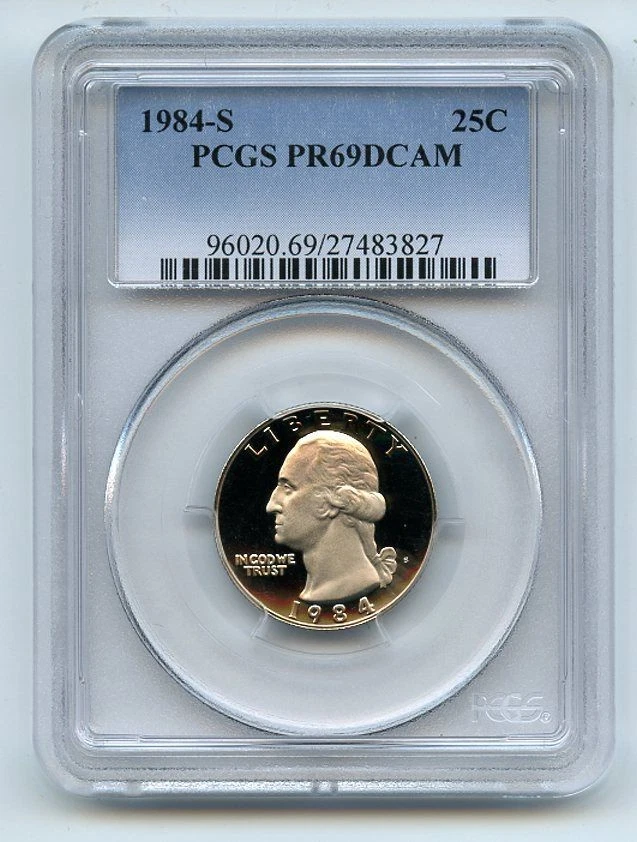 1984 S 25C Washington Quarter Proof PCGS PR69DCAM - Image 1 of 1