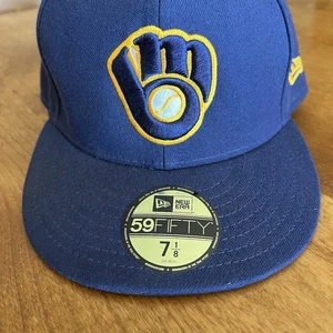 New Era 59Fifty MLB Cap Milwaukee Brewers Low Profile Royal Blue Fitted 7 1/8 - Bild 1 von 11