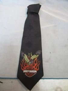 Harley Davidson Motor Cycle Eagle Tie by Ralph Marlin - Picture 1 of 2