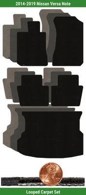 Custom Classic Loop Carpet Mat Set for '14-19 Nissan Versa Note (5 pieces) #10ZT - Image 1 of 4