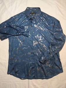 Platini Jeans Viscose Long Sleeve Casual Button Up Shirt Men's Size XXL - Picture 1 of 8