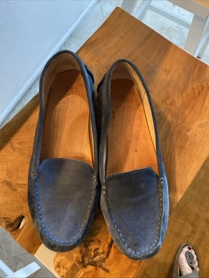 Mocassim feminino ugg sued azul tamanho 9,5 - Imagem 1 de 4