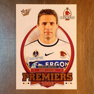 2006 Select NRL Premiers Series Card #PC16 Broncos Dane Carlaw - Picture 1 of 2