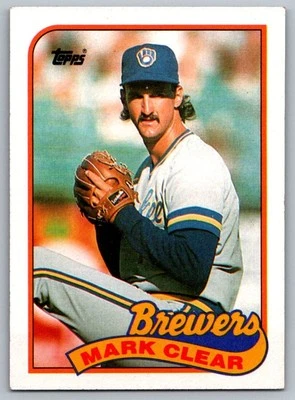 1989 Topps Mark Clear Milwaukee Brewers #63 - Image 1 of 2