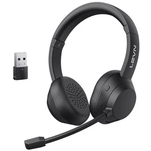 Wireless Headset, Bluetooth Headphones with Mic for Work(Noise Cancelling), 6... - Picture 1 of 8