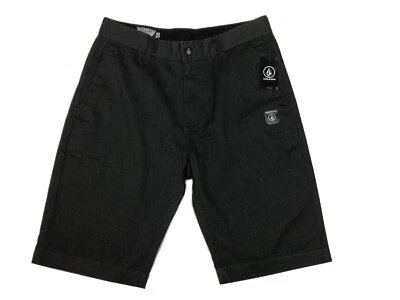 Volcom Mens Shorts Dark Gray Size 28 Chinos 10" Inseam New VMonty - Image 1 of 4