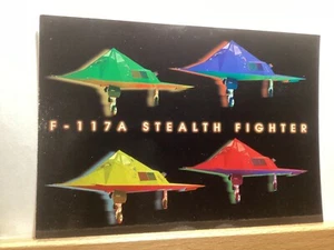 F-117A Stealth Fighter: - Vintage Postkarte - Bild 1 von 3