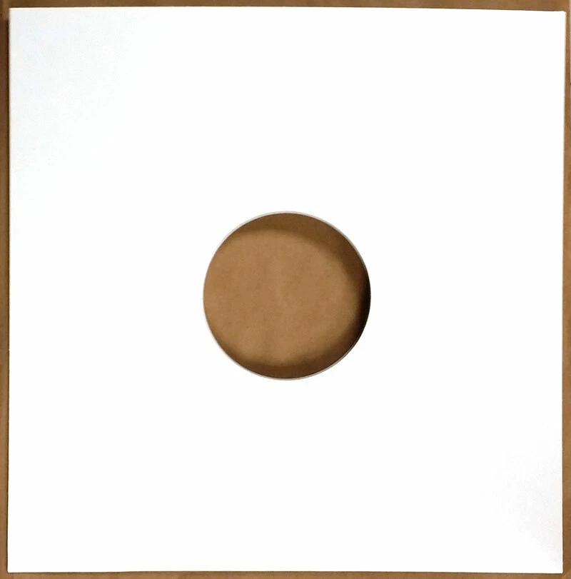 50 12" HIGHEST QUALITY GLOSS WHITE CARD RECORD SLEEVES COVERS / DISCO BAGS NEW