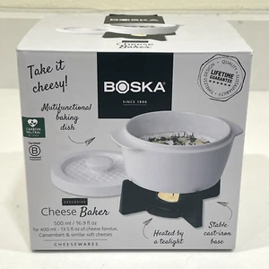 NEW Boska Cheese Baker Oven Dishwasher Safe Dish Keeps Cheese Warm 4-pc set - Picture 1 of 4