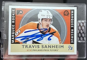 2019-20 UD Buybacks Travis Sanheim O-Pee-Chee Marquee Rookie Auto 1/3 Flyers - Picture 1 of 3