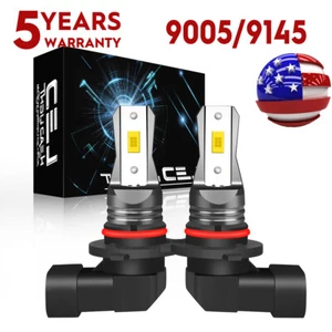 9006 HB4 CSP LED Headlight Bulbs Kit Low Beam Fog Lights Upgrade 6500K 8000LM 2X - Picture 1 of 10