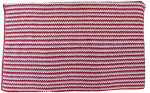 VINTAGE HAND KNIT GRANNY AFGHAN LG THROW TWIN TOPPER VIBRANT COLORS 46x56 EUC - Picture 1 of 4