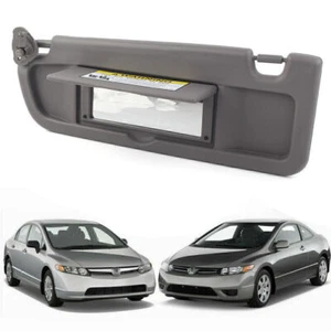 Left Side Atlas Gray Sun Visor W/O Light Fit 2006-08 Honda Civic 83280-SNA-A01ZA - Picture 1 of 12