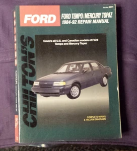Ford Tempo and Mercury Topaz 1984-92 Chilton Repair Manual 8271 - Picture 1 of 6